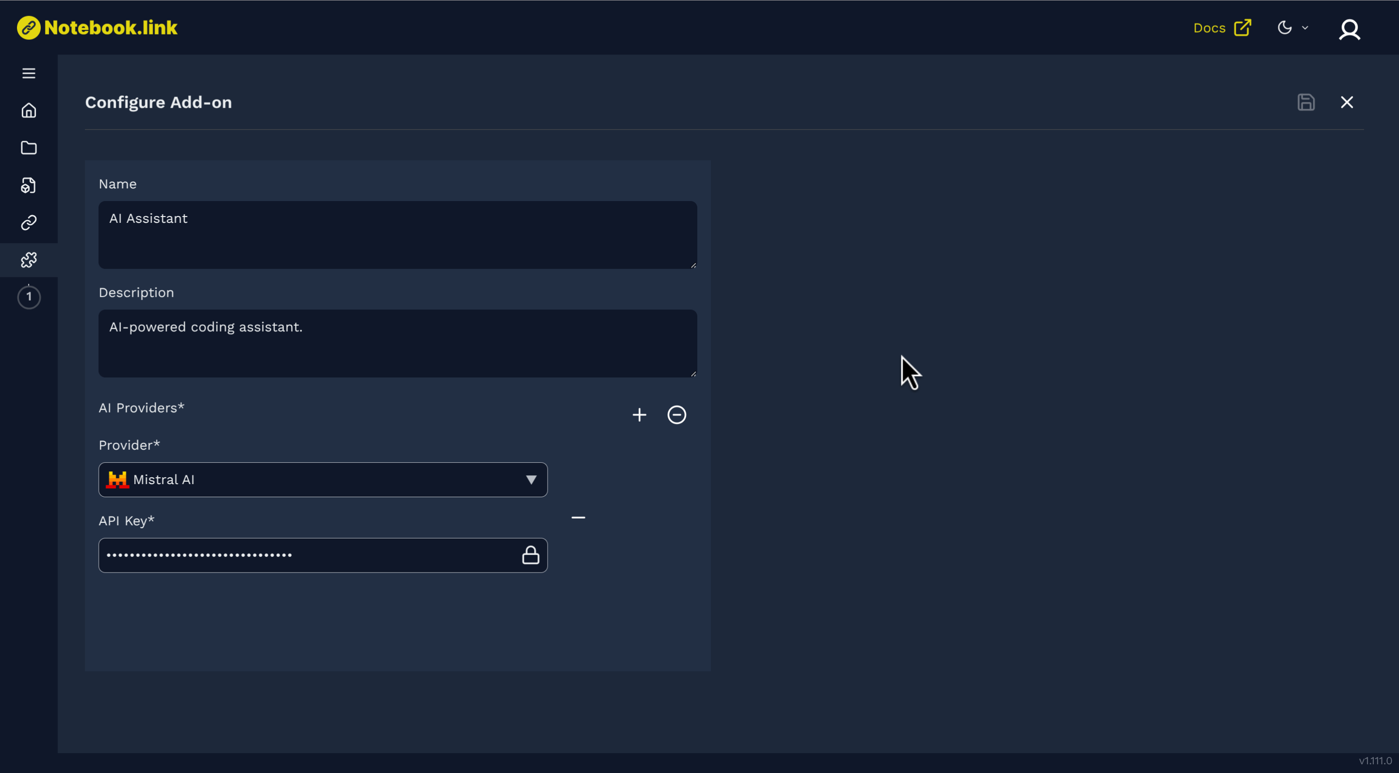 AI-add-on-configuration