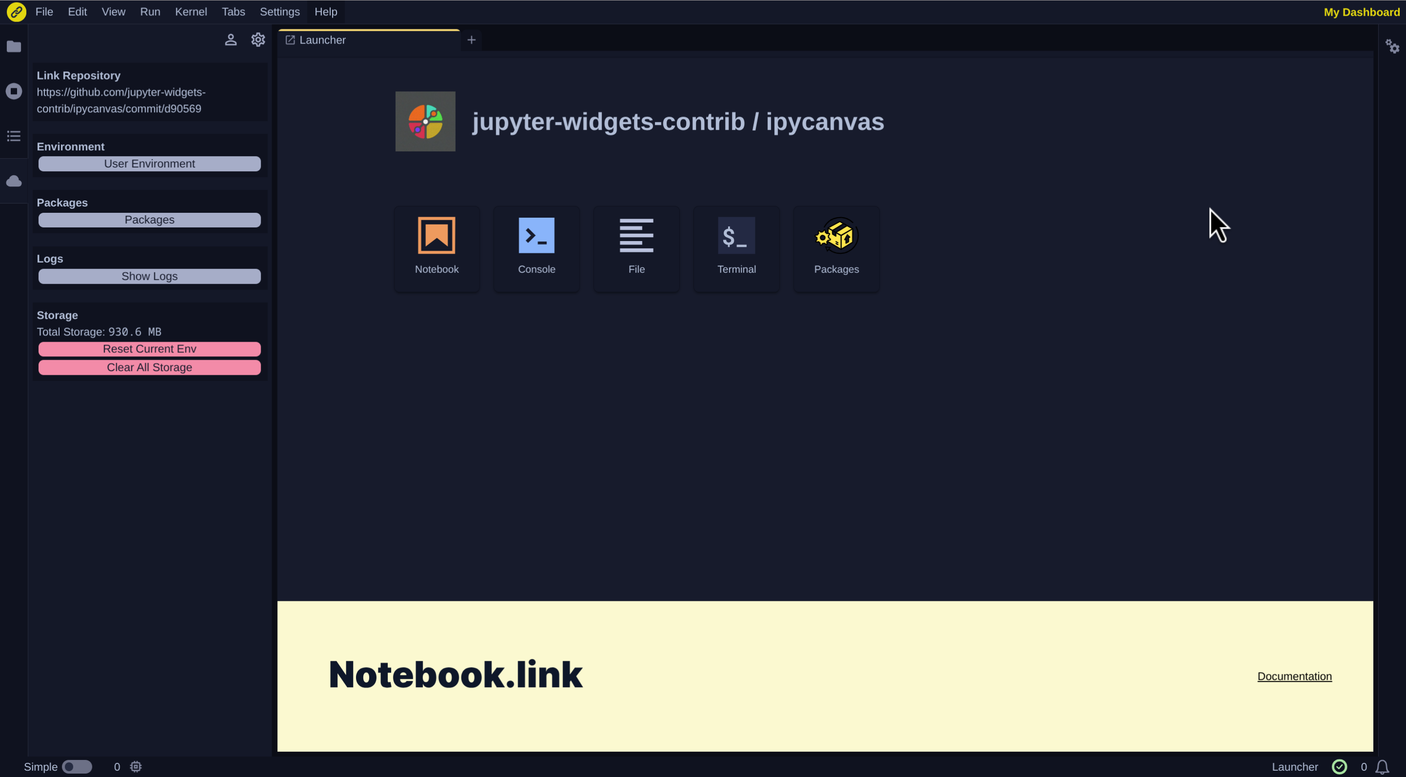 JupyterLite/project-panel-main-view